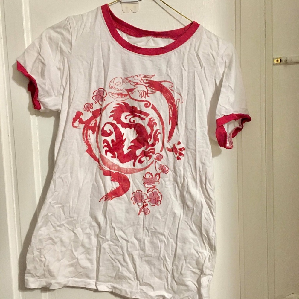 Mulan's Mushu Ringer Tee